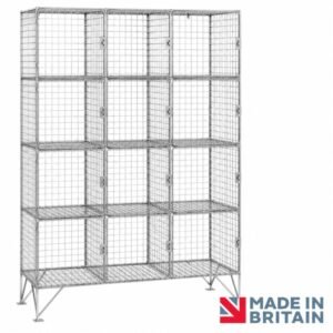 Wire mesh locker 12 compartment