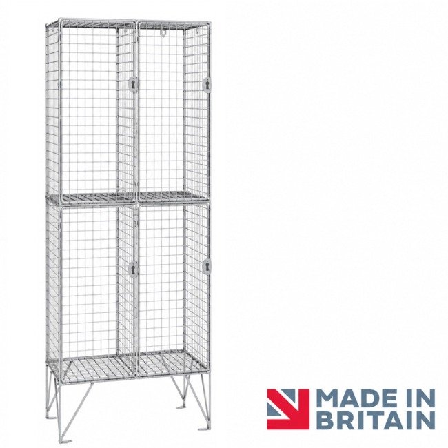 wire mesh locker 4 compartment