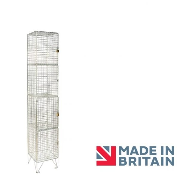 wire mesh 4 door midi low locker