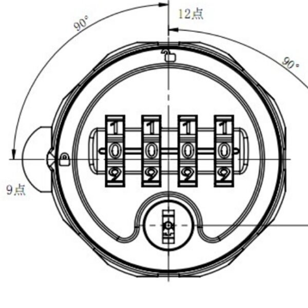 Mii718 Premium Combination Lock with Auto-Scramble Dials (Private Mode) - Image 6