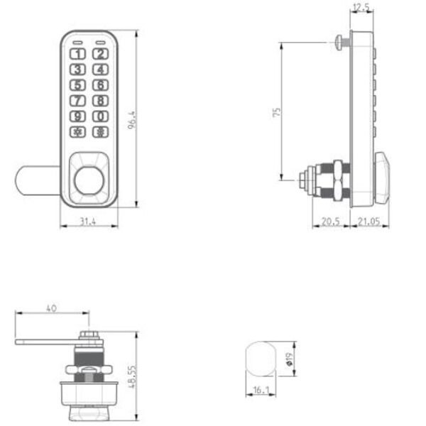 Mii731 Premium Combination Lock - Image 7