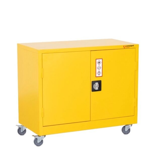 Armorgard safestor HMC1 mobile hazardous flammable dangerous chemical cabinet