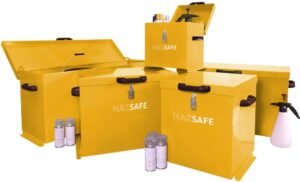 Hazstor hazsafe hazardous flammable site security boxes