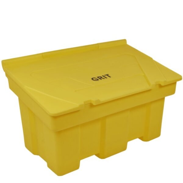 stackable grit bin 350litre 400kg yellow