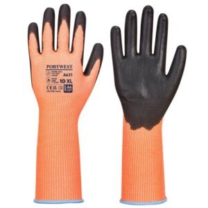 portwest a631 vis-tex cut glove long sleeve