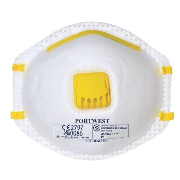 portwest p101 valued respirator white dust mask