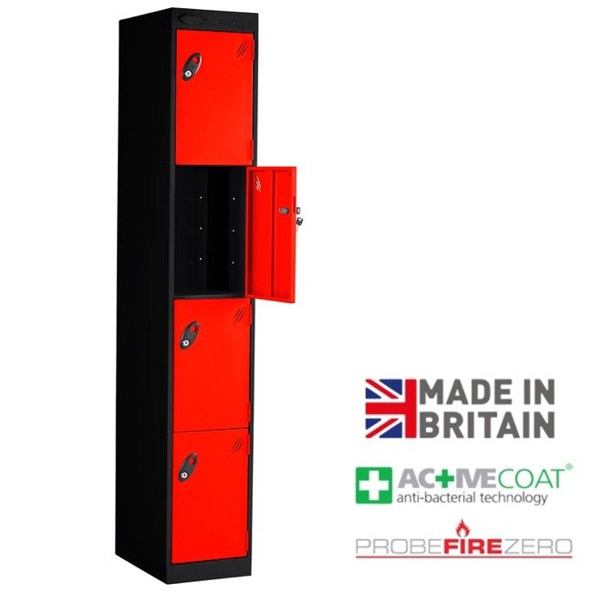 Probe 4 door tool charging locker red