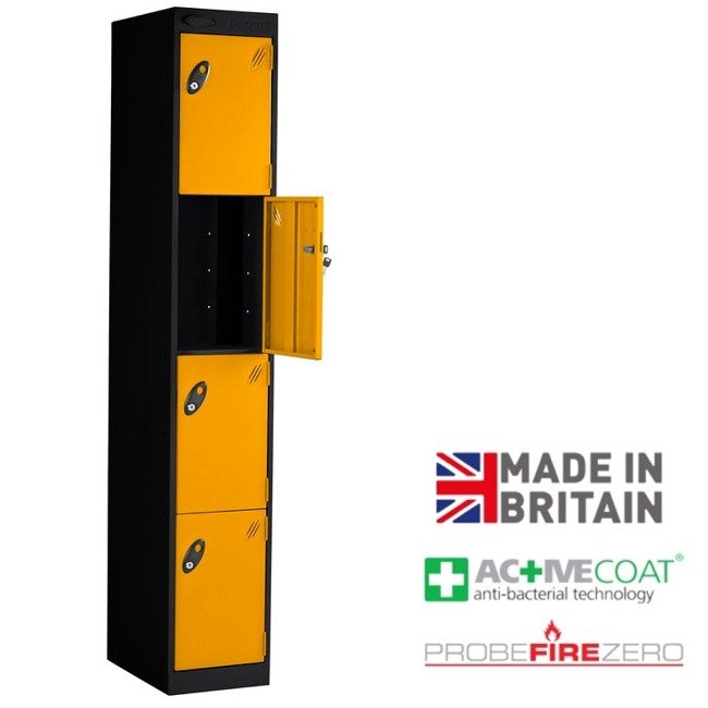 Probe 4 door tool charging locker yellow