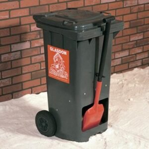 Rollastor portable grit salt bin