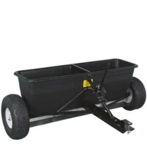 sealey towable drop salt spreader 27kg capacity