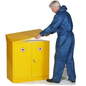 elite hazardous substance coshh acid cabinet sloping top