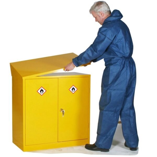 elite hazardous substance coshh acid cabinet sloping top