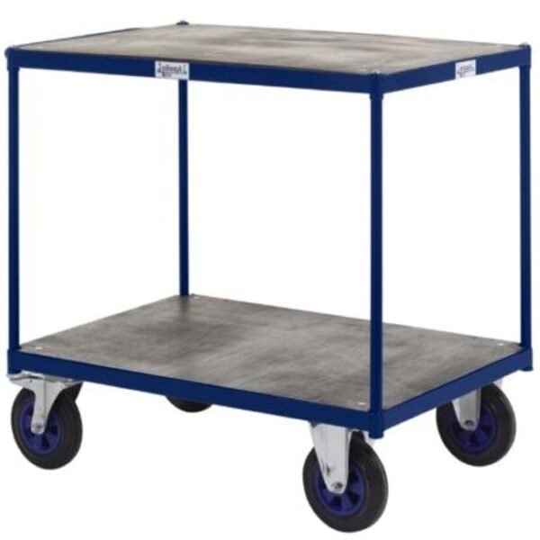 apollo uk table top truck timber shelf 2 shelf blue