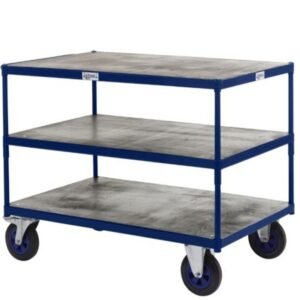 apollo uk table top truck timber shelf 3 shelf blue