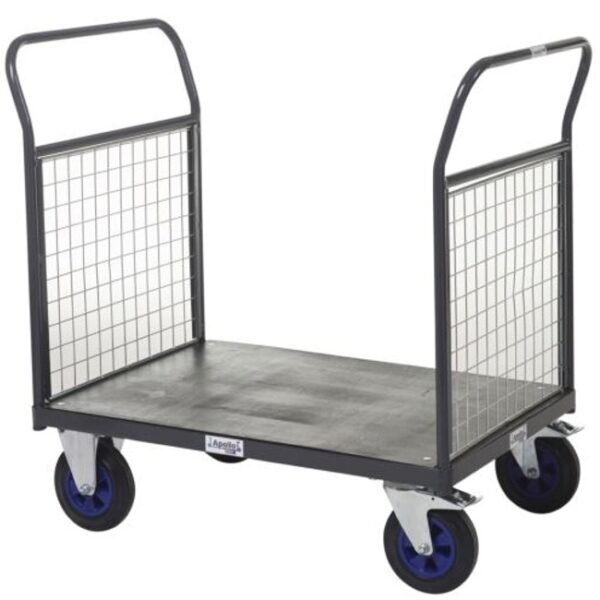 apollo mesh end platform truck double blue