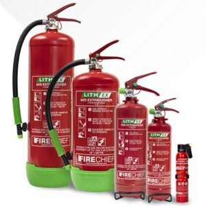 Firechief Lithium-ion battery fire extinguishers