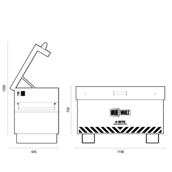 Van Vault 4-Site Storage Box - Image 6