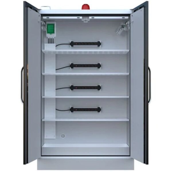 2 Door LithiumVault FirePro® Cabinet with Control Panel & Charging