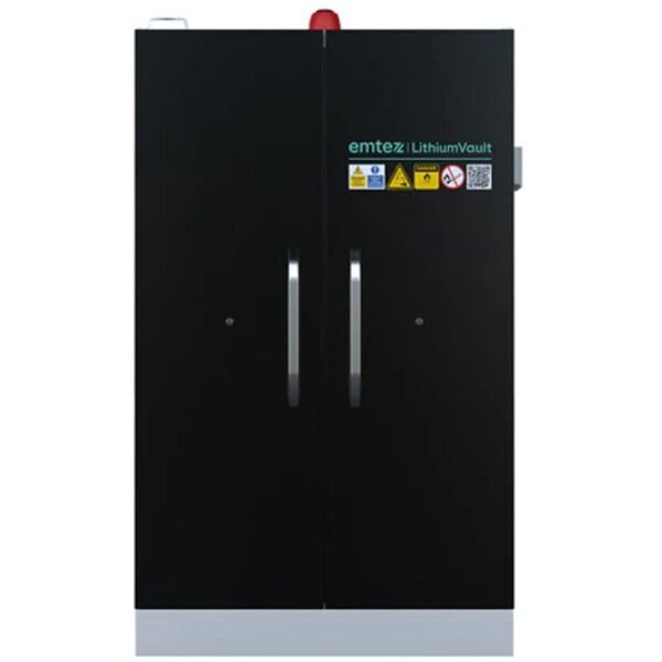 2 Door LithiumVault FirePro® Cabinet with Control Panel & Charging