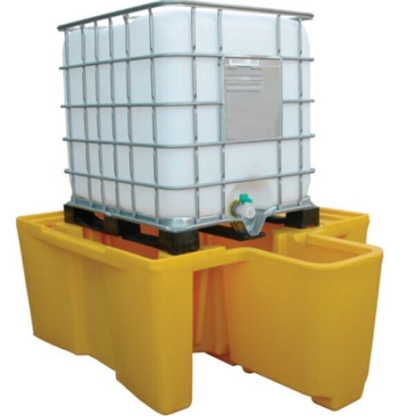 hazstor ibc spill pallet with integrated dispenser