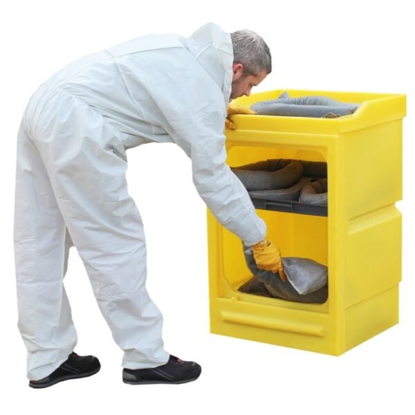 hazstor pcc6 polyethylene coshh cabinet without door