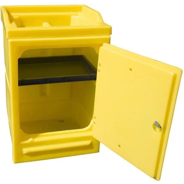 hazstor pcc6d polyethylene coshh cabinet without door
