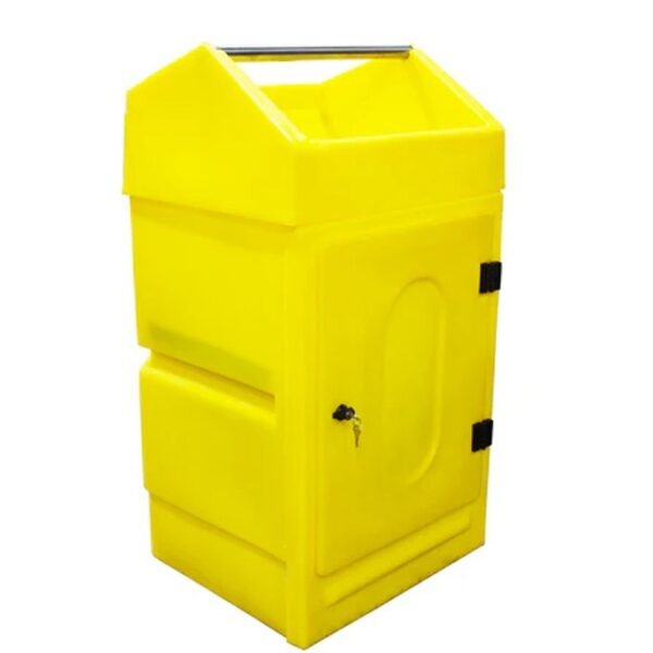 hazstor pcc7 polyethylene coshh cabinet with roll dispenser