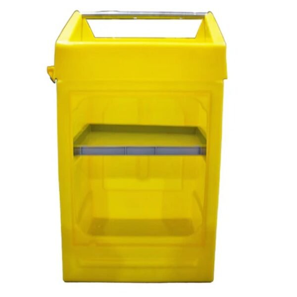 hazstor pcc7 polyethylene coshh cabinet with roll dispenser