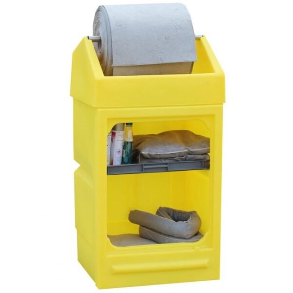 hazstor pcc7 polyethylene coshh cabinet with roll dispenser