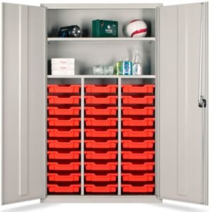 30 Tray Storage Cupboard with Shelves