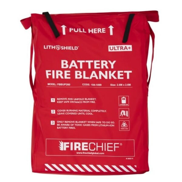 Firechief Lithshield Battery Fire Blanket 2.6 x 2.6m (FBBUP260)