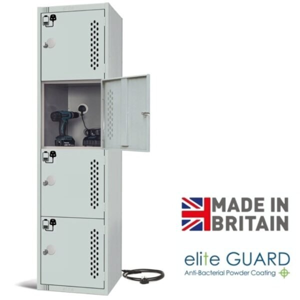 Elite 4-Door Tool Charging Locker - Image 2