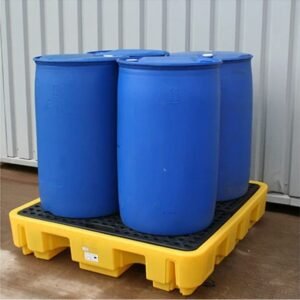Hazstor Jonesco 4 Drum spill pallet low profile