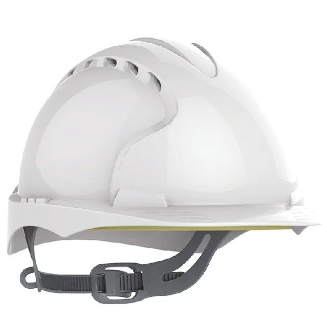 JSP EVO®2 Safety Helmet | Slip Ratchet | Vented | White