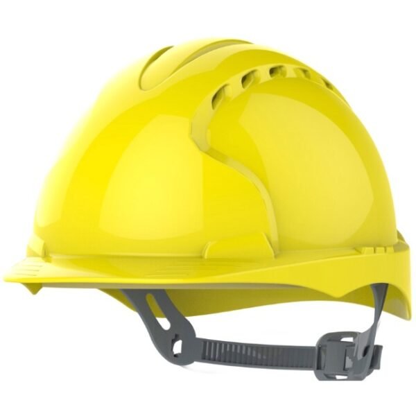 JSP Evo 2 safety helmet slip rachet vented yellow