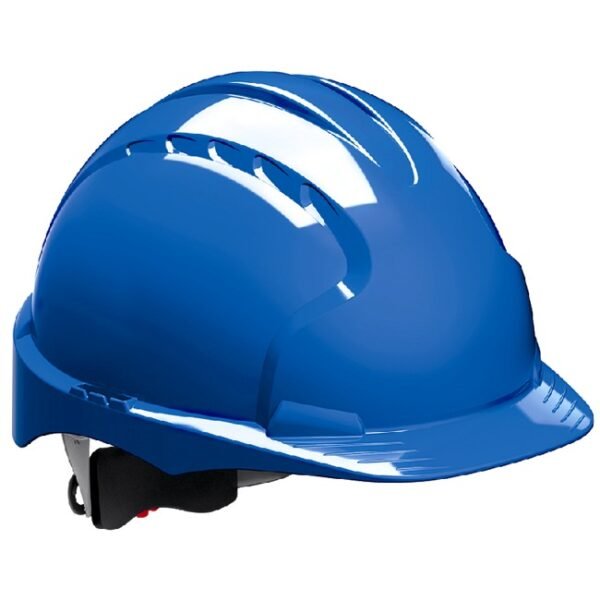 jsp evo3 safety helmet hard hat vented wheel rachet blue