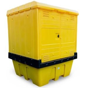 Hazstor IBC spill pallet with hardcover