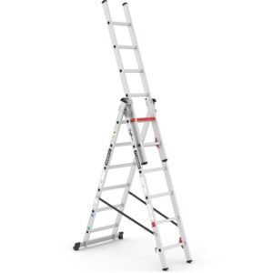 climb-it aluminium combi ladder open