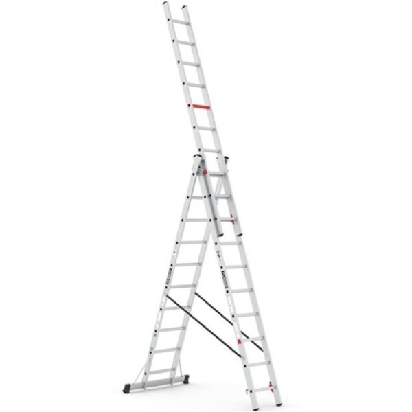 climb-it aluminium combi ladder open 10 rung