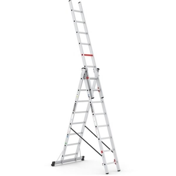 climb-it aluminium combi ladder open 8 rung