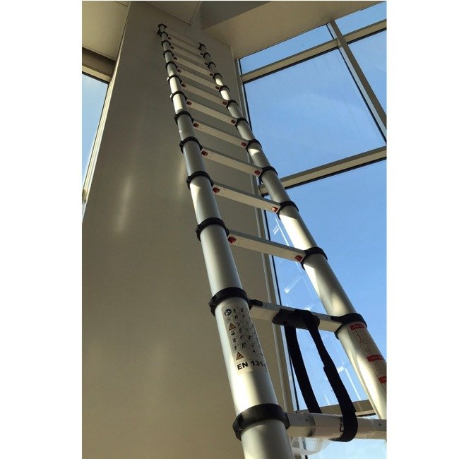 climb-it telescopic ladder closed open extended