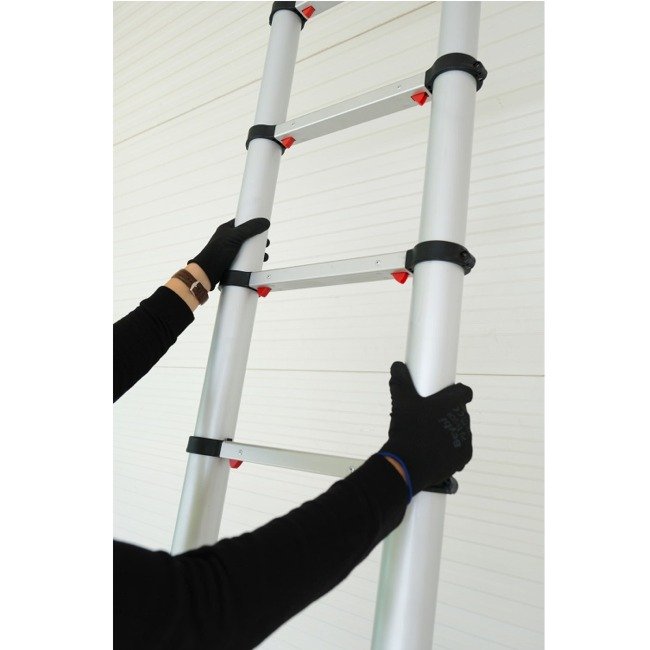 climb-it telescopic ladder closed open extended