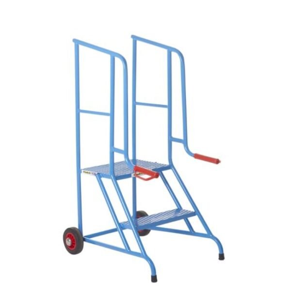 climb-it loading steps 2-tread blue