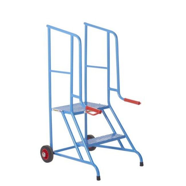 climb-it loading steps 2-tread blue