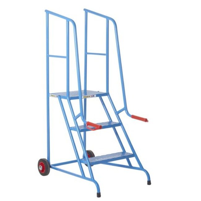 climb-it loading steps 3-tread blue
