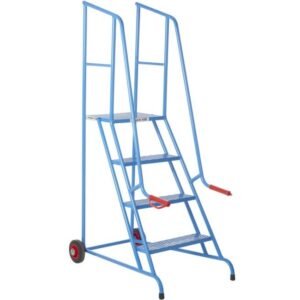 climb-it loading steps 4-tread blue