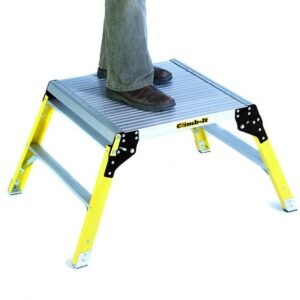 Climb-it aluminium platform with fibreglass grp legs