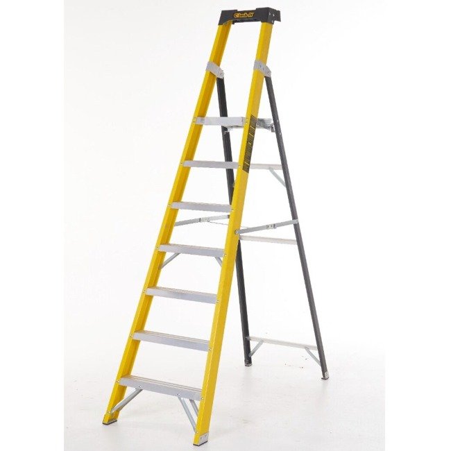 Climb-it fibreglass platform stepladders 1650