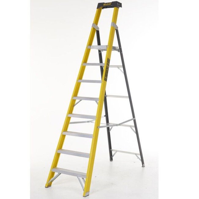 Climb-it fibreglass platform stepladders 1885