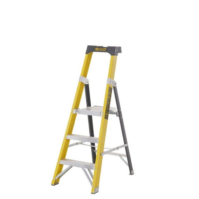 Climb-it fibreglass platform stepladders 725